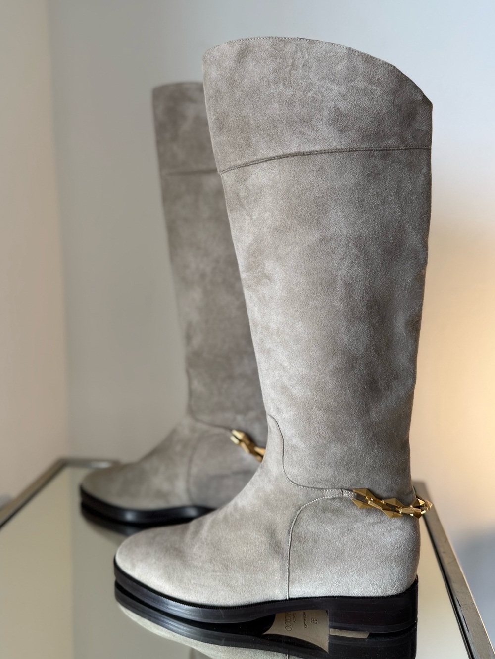 New JIMMY CHOO Nell suede knee-high boots 38 $1,695 - Picture 8 of 13